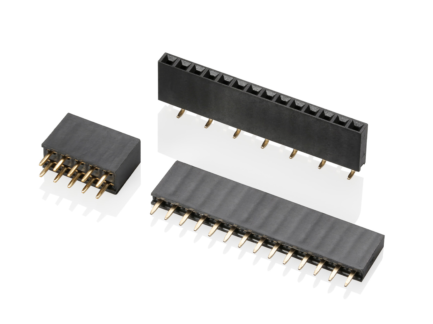 HRS-6501F Series 2.54mm Pitch (.100＂) 排針排母牛角連接器